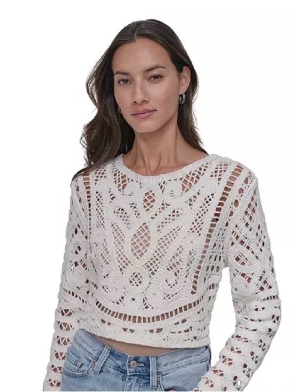 DKNY Jeans Women's Cotton Crochet
Sweater - NEW!
